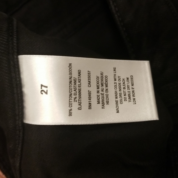 💕FAVORITE DAUGHTER💕 The Eva Long Slim Short ~ Portland Black 27 NWT - Picture 12 of 12